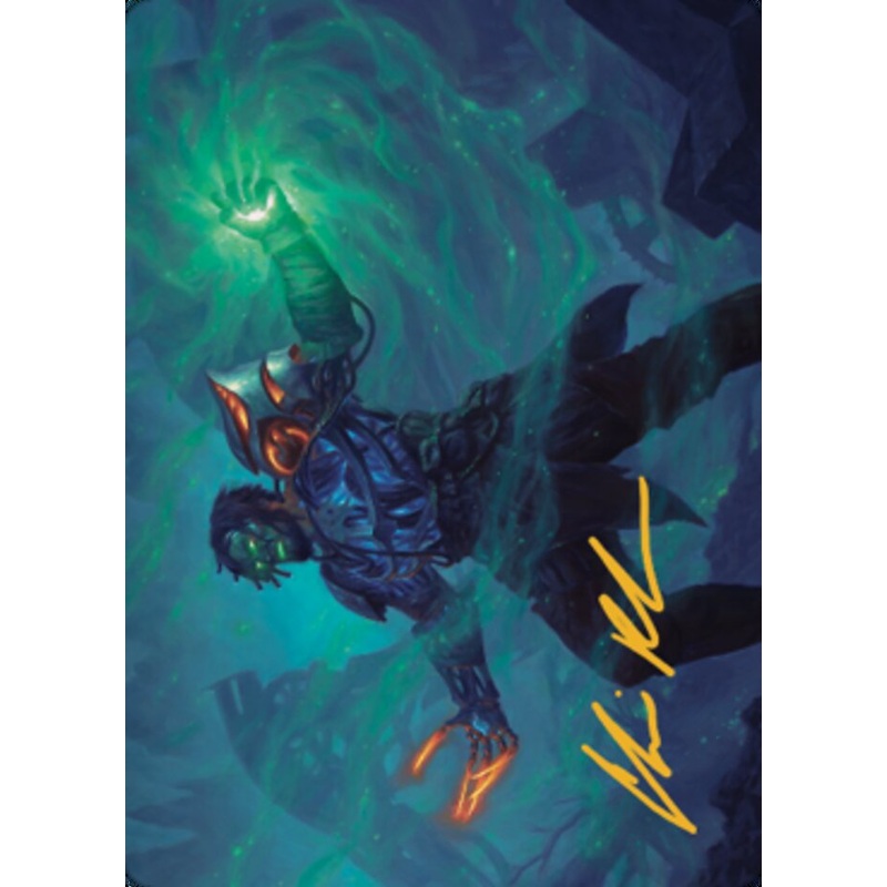 Mishra, Claimed by Gix Art Card (Gold-Stamped Signature) [The Brothers' War Art Series]