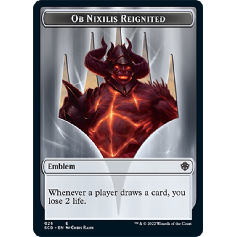 Ob Nixilis Reignited // Ob Nixilis Reignited Double-Sided Token [Starter Commander Decks]