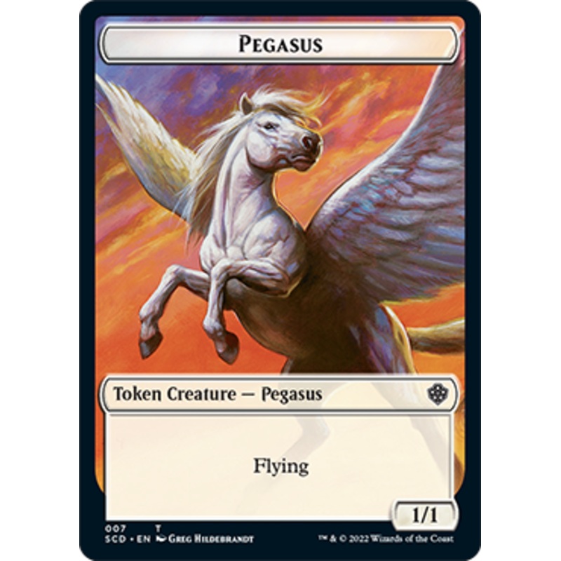 Pegasus // Thopter Double-Sided Token [Starter Commander Decks]