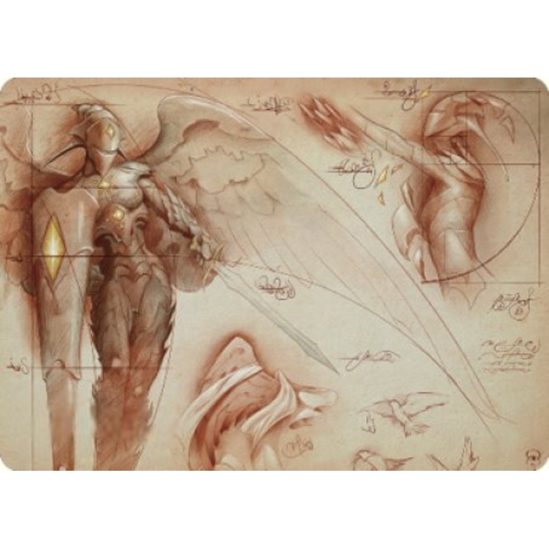 Platinum Angel Art Card [The Brothers' War Art Series]