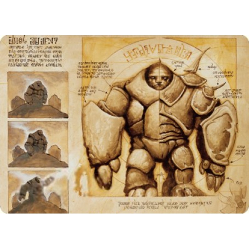 Precursor Golem Art Card [The Brothers' War Art Series]