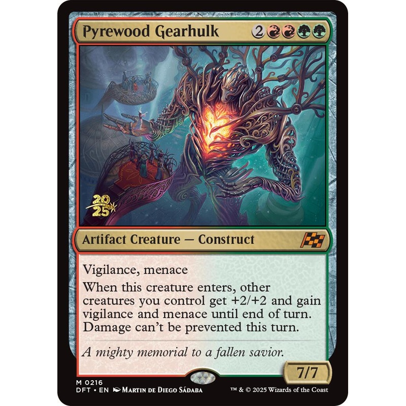 Pyrewood Gearhulk [Aetherdrift Prerelease Promos]