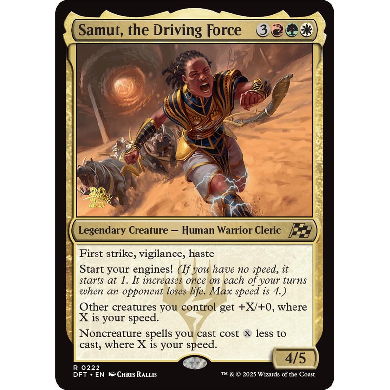 Samut, the Driving Force [Aetherdrift Prerelease Promos]