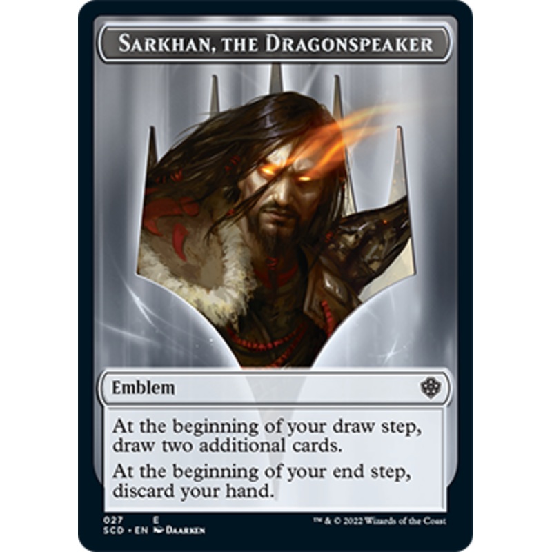 Sarkhan, the Dragonspeaker // Sarkhan, the Dragonspeaker Double-Sided Token [Starter Commander Decks]