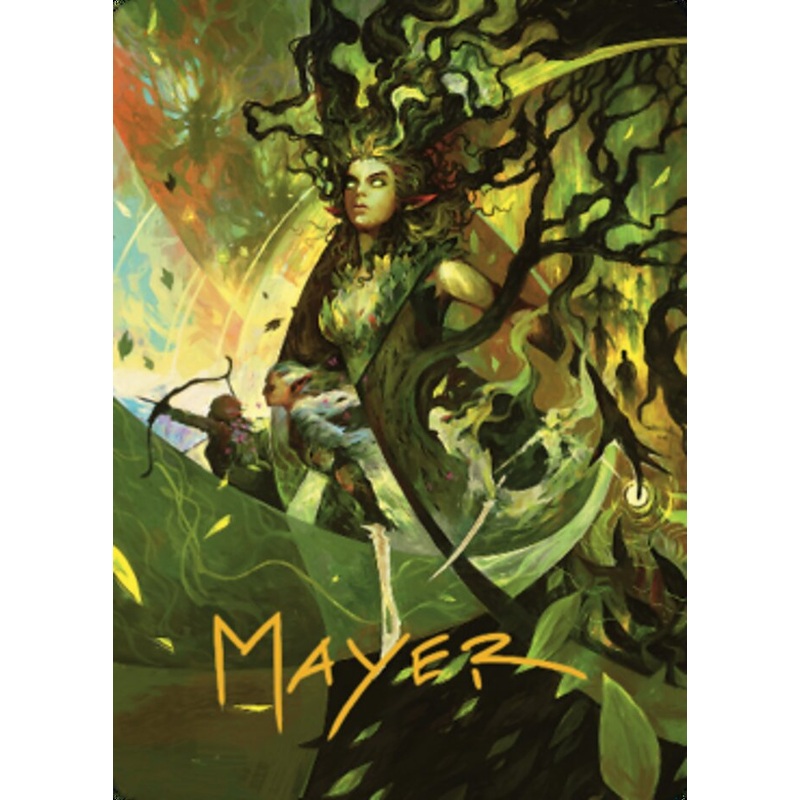 Titania's Command Art Card (Gold-Stamped Signature) [The Brothers' War Art Series]