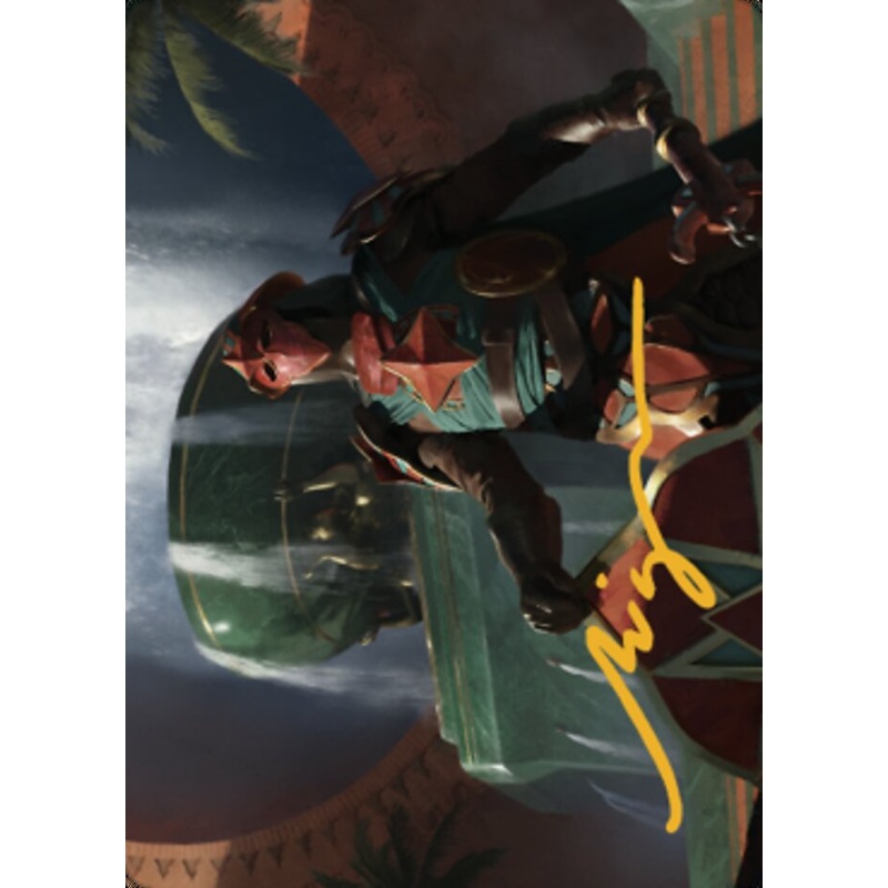 Tomakul Honor Guard Art Card (Gold-Stamped Signature) [The Brothers' War Art Series]