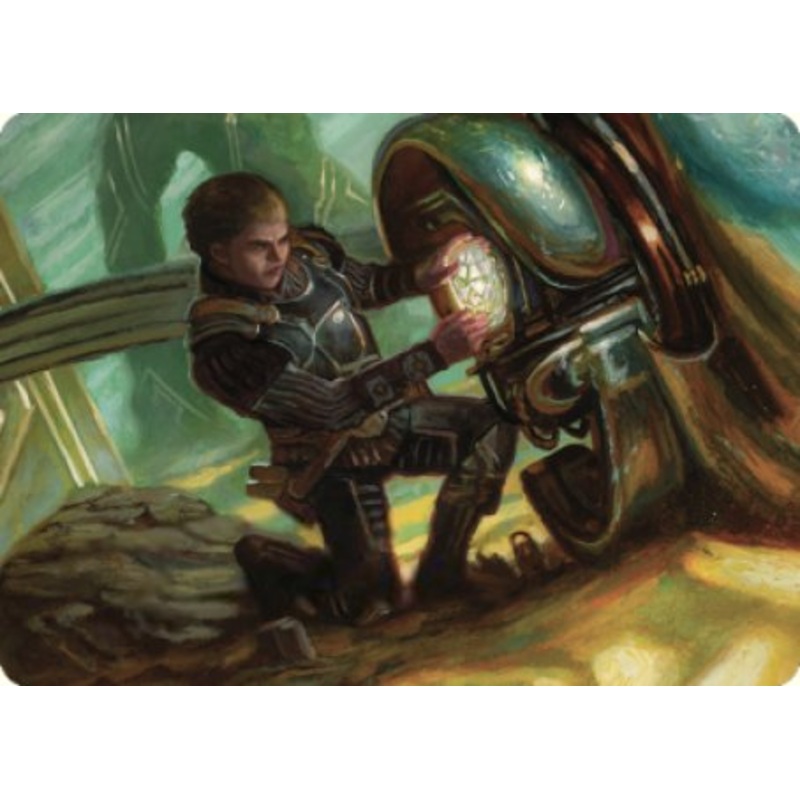 Urza, Powerstone Prodigy Art Card [The Brothers' War Art Series]