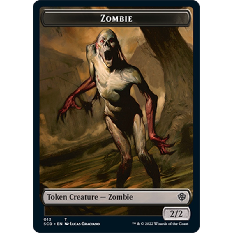 Zombie // Zombie Army Double-Sided Token [Starter Commander Decks]