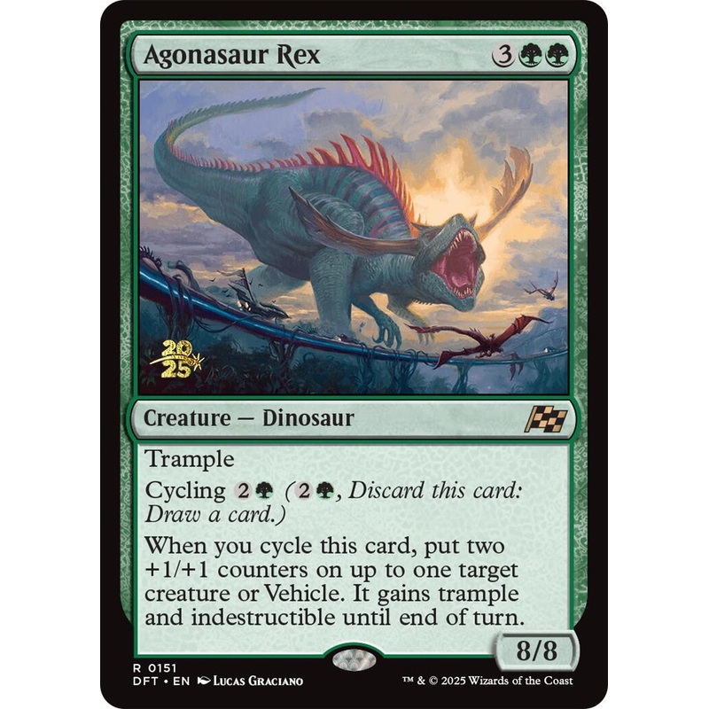 Agonasaur Rex [Aetherdrift Prerelease Promos]