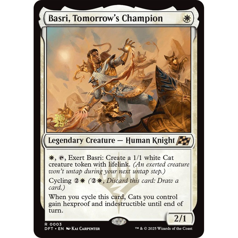 Basri, Tomorrow's Champion [Aetherdrift Prerelease Promos]