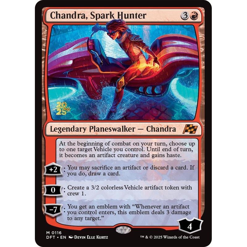 Chandra, Spark Hunter [Aetherdrift Prerelease Promos]
