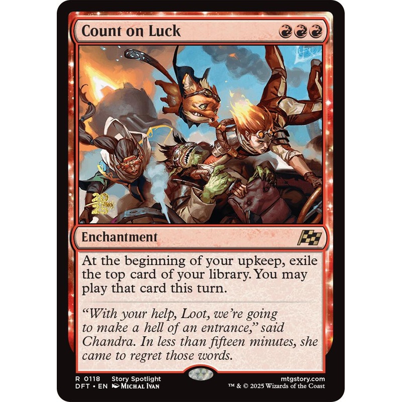 Count on Luck [Aetherdrift Prerelease Promos]