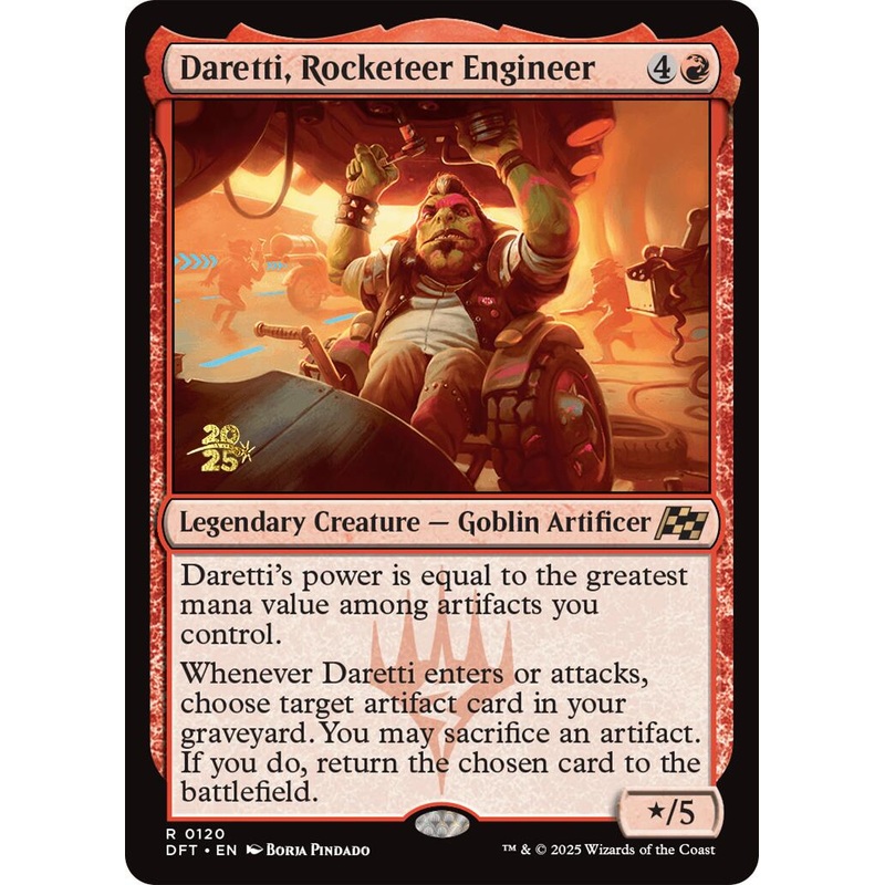 Daretti, Rocketeer Engineer [Aetherdrift Prerelease Promos]