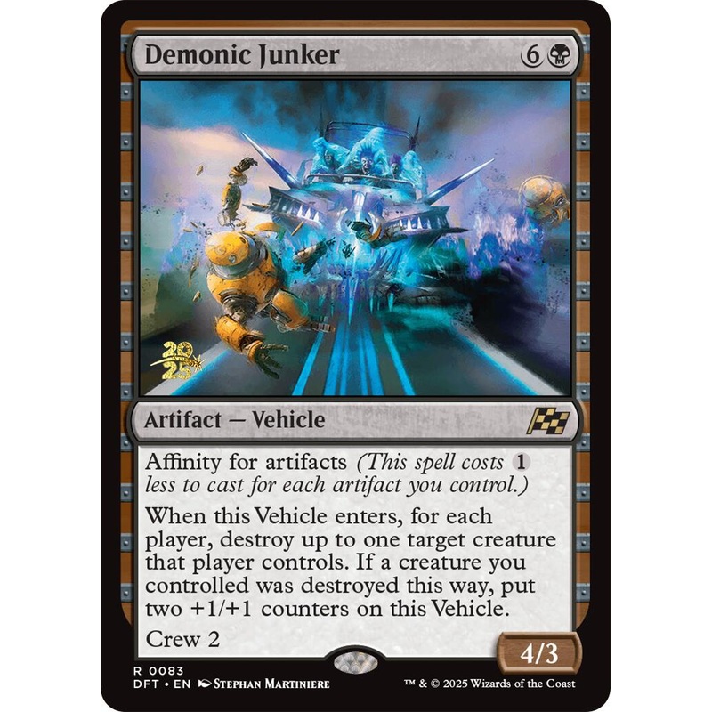 Demonic Junker [Aetherdrift Prerelease Promos]
