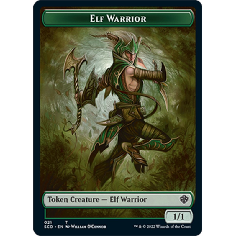 Elf Warrior // Cat Beast Double-Sided Token [Starter Commander Decks]