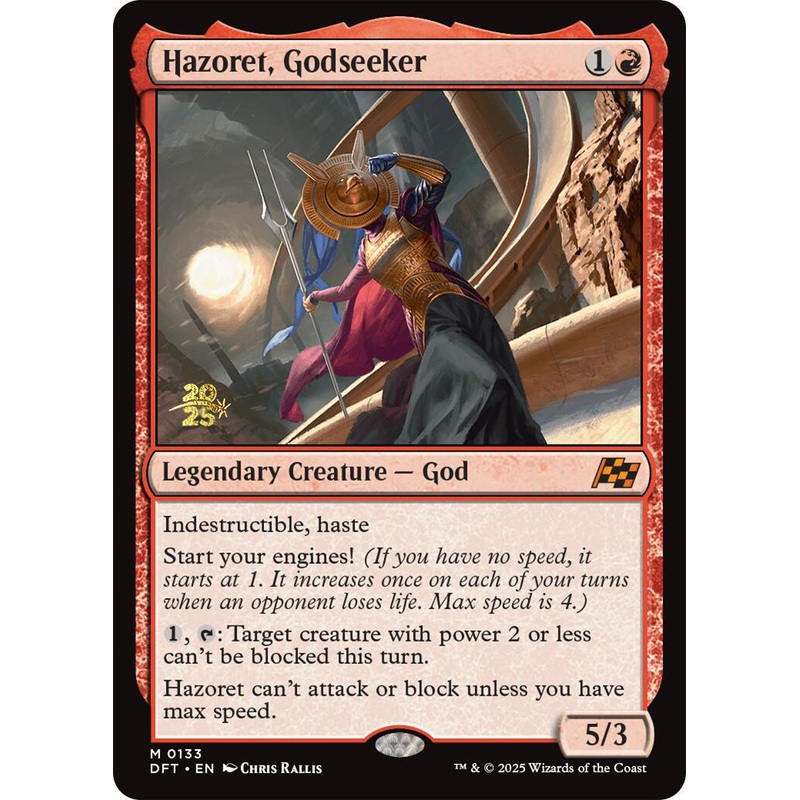 Hazoret, Godseeker [Aetherdrift Prerelease Promos]