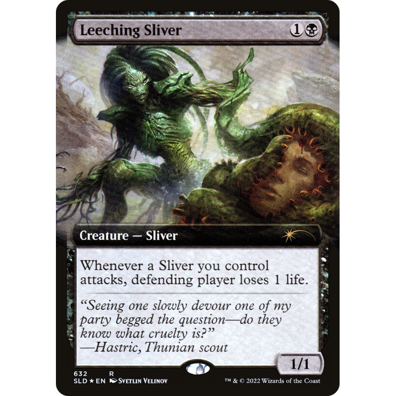 Leeching Sliver (Extended Art) [Secret Lair Drop Promos]