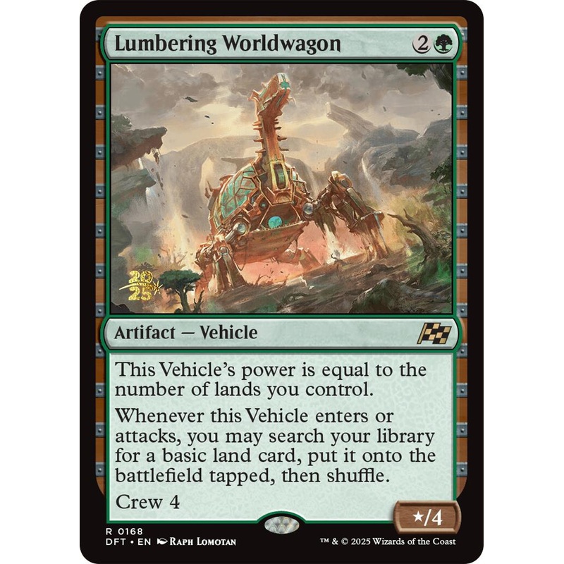 Lumbering Worldwagon [Aetherdrift Prerelease Promos]