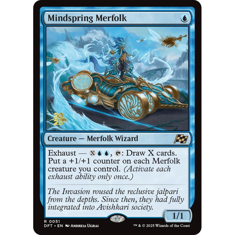 Mindspring Merfolk [Aetherdrift Prerelease Promos]