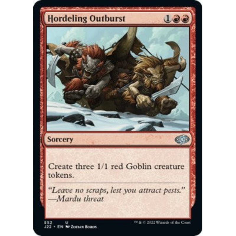 Hordeling Outburst [Jumpstart 2022]