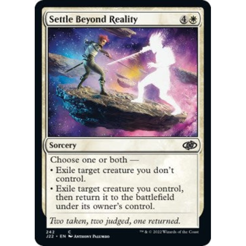 Settle Beyond Reality [Jumpstart 2022]