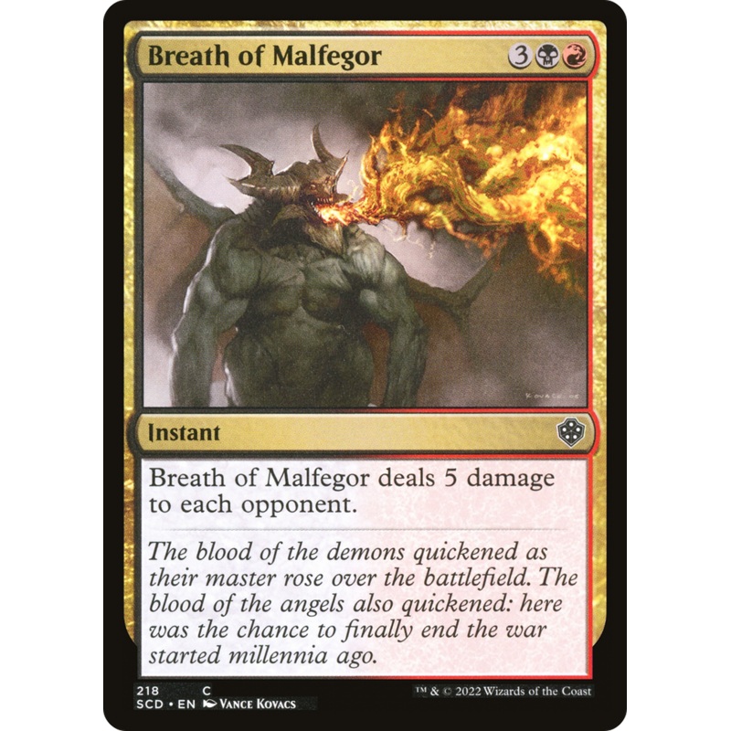 Breath of Malfegor [Starter Commander Decks]