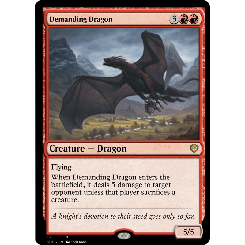 Demanding Dragon [Starter Commander Decks]