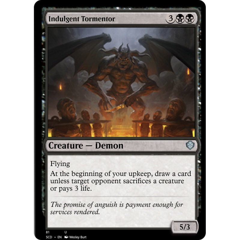 Indulgent Tormentor [Starter Commander Decks]