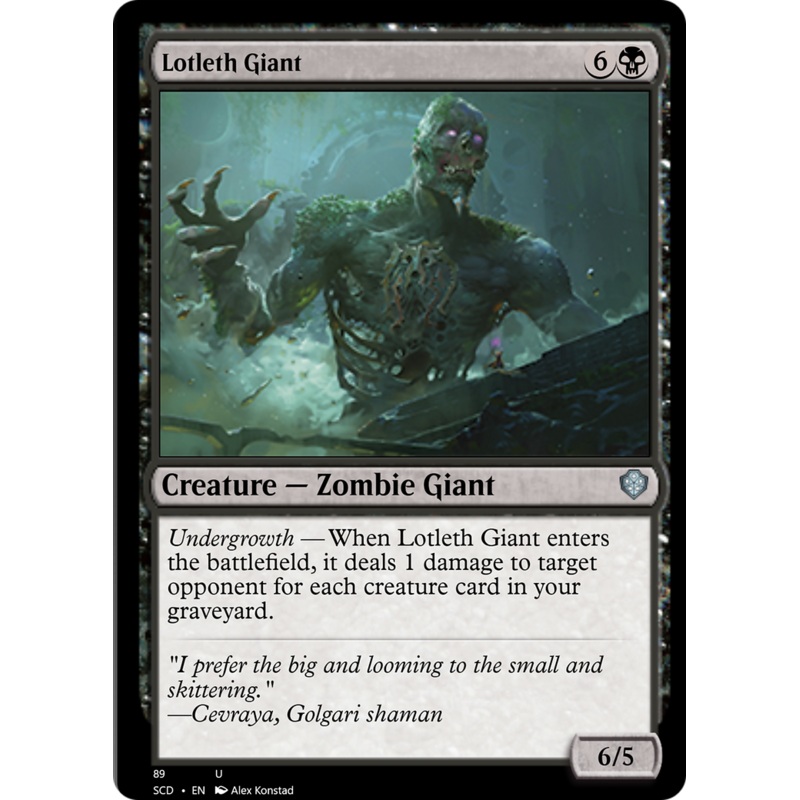 Lotleth Giant [Starter Commander Decks]