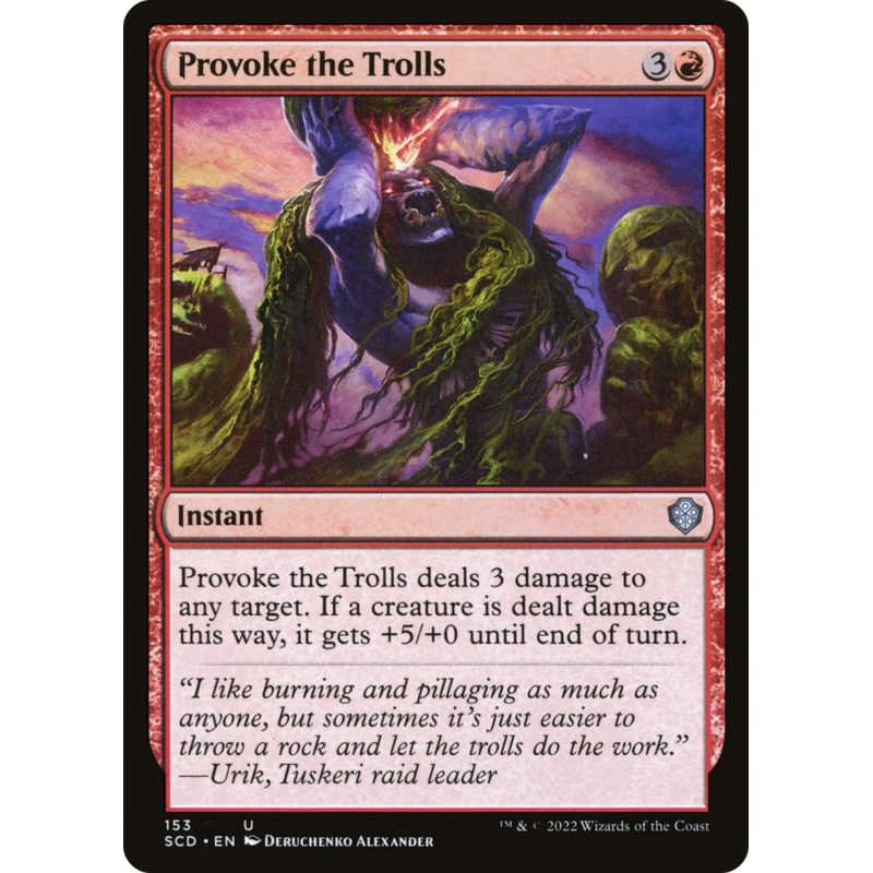 Provoke the Trolls [Starter Commander Decks]