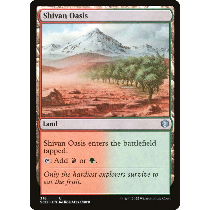 Shivan Oasis [Starter Commander Decks]