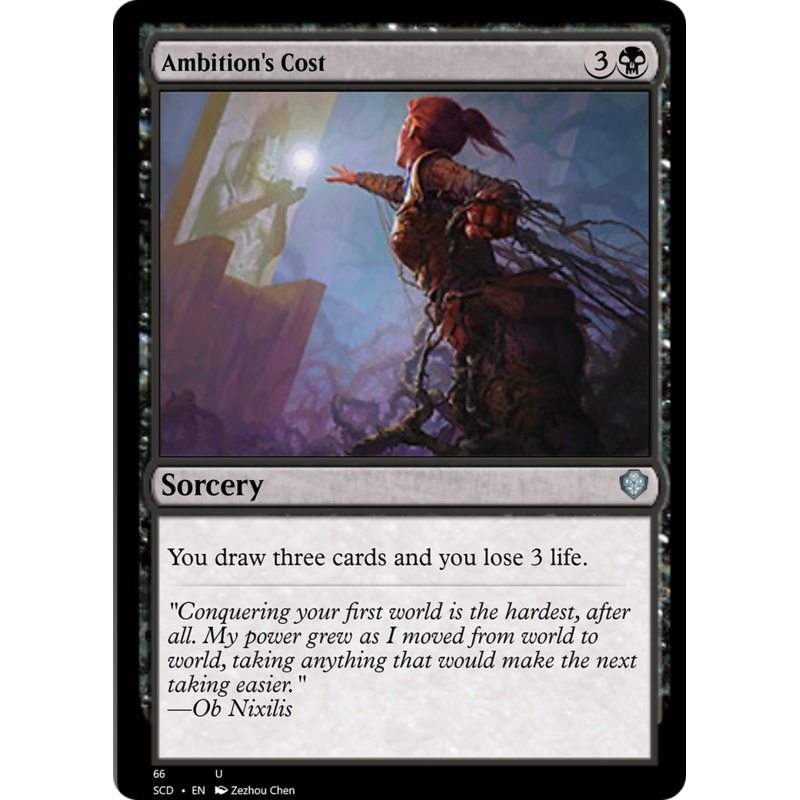 Ambition's Cost [Starter Commander Decks]