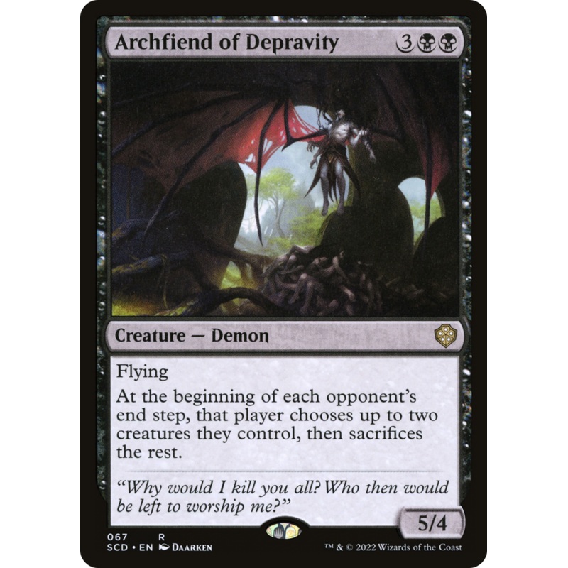 Archfiend of Depravity [Starter Commander Decks]