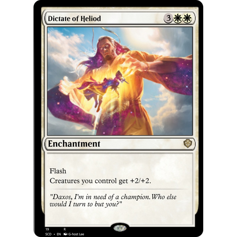 Dictate of Heliod [Starter Commander Decks]