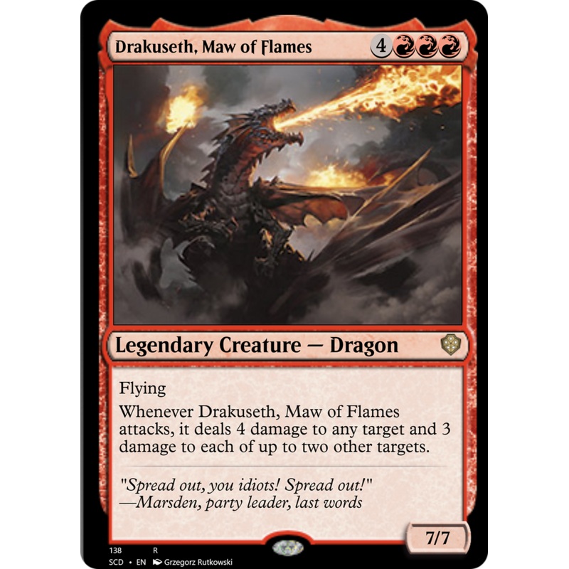 Drakuseth, Maw of Flames [Starter Commander Decks]