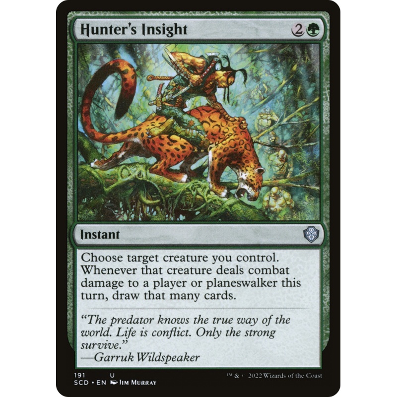 Hunter's Insight [Starter Commander Decks]