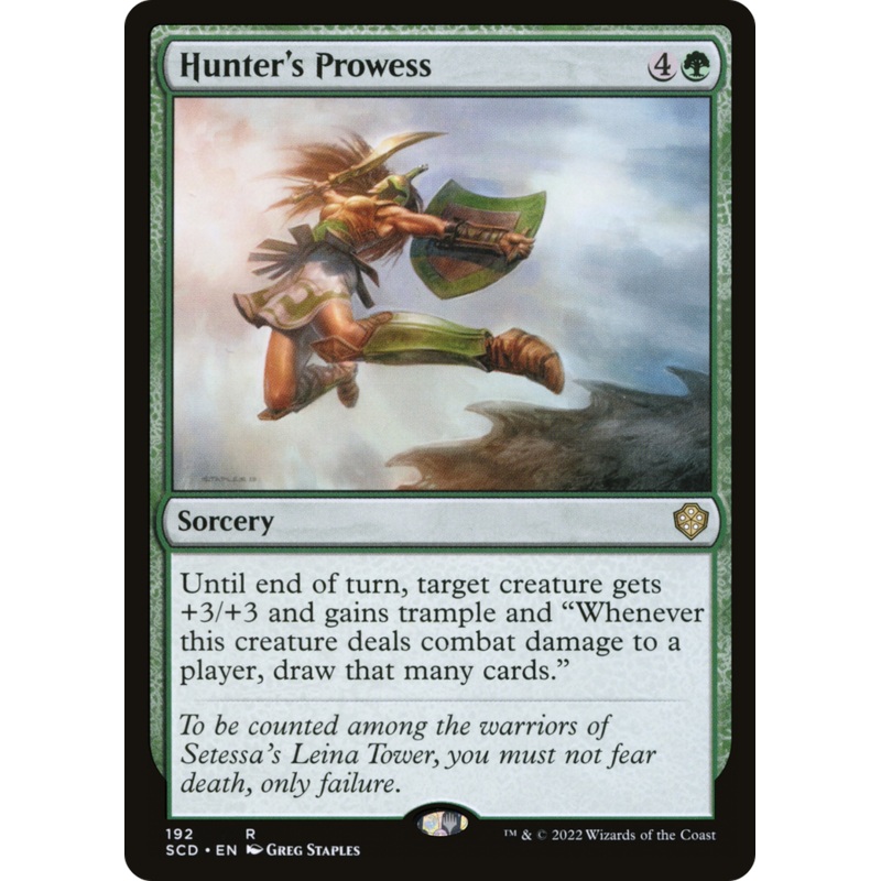 Hunter's Prowess [Starter Commander Decks]