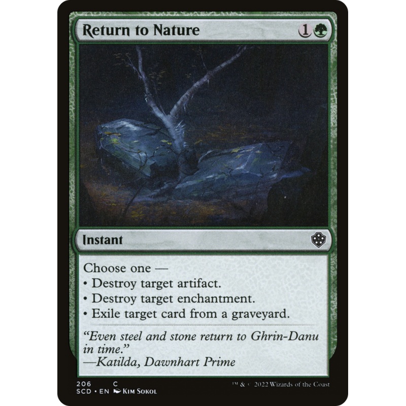 Return to Nature [Starter Commander Decks]