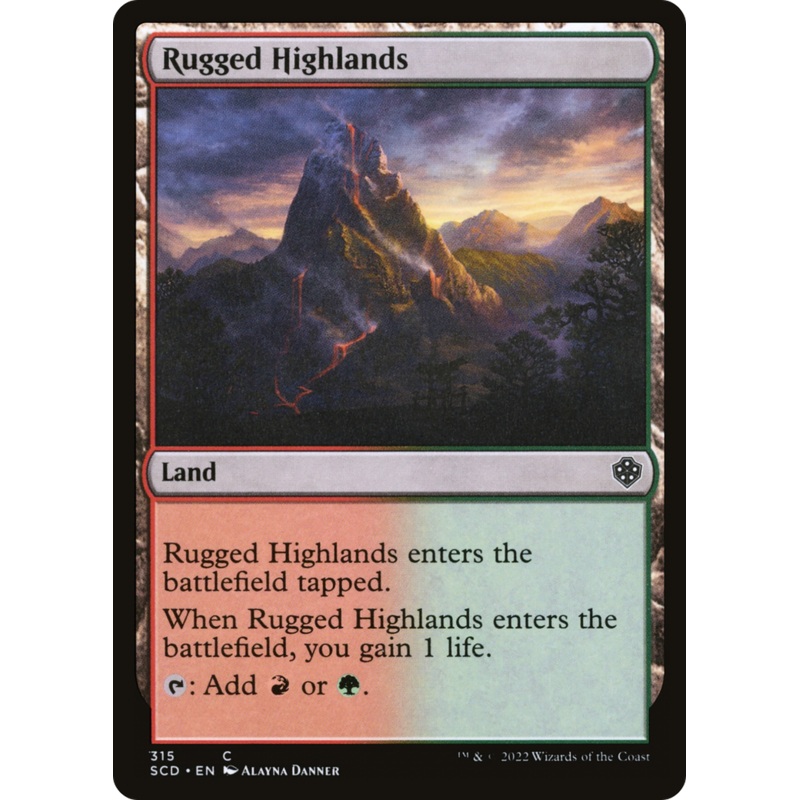 Rugged Highlands [Starter Commander Decks]