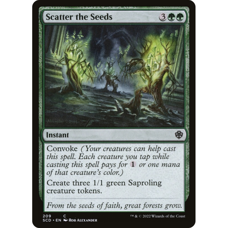 Scatter the Seeds [Starter Commander Decks]
