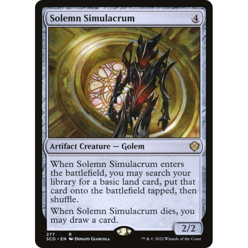 Solemn Simulacrum [Starter Commander Decks]