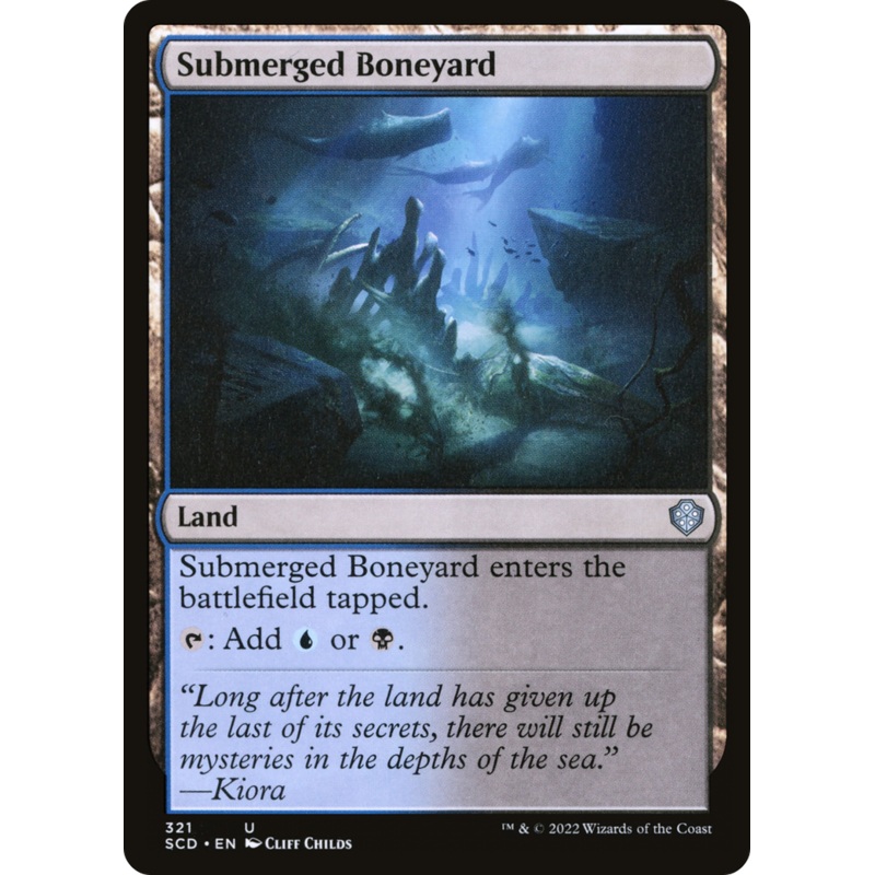 Submerged Boneyard [Starter Commander Decks]
