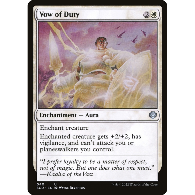 Vow of Duty [Starter Commander Decks]
