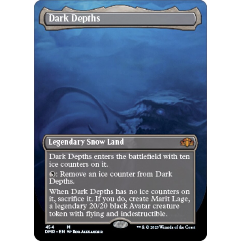 Dark Depths (Borderless Alternate Art) [Dominaria Remastered]