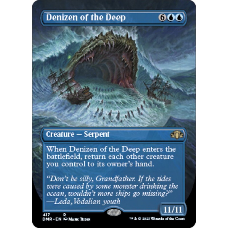 Denizen of the Deep (Borderless Alternate Art) [Dominaria Remastered]