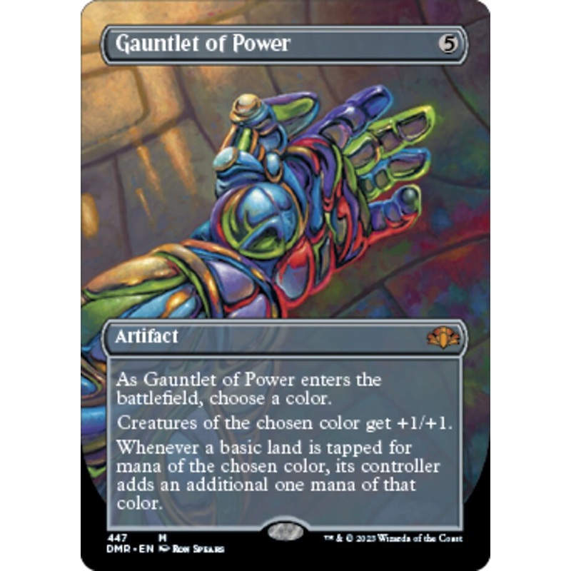 Gauntlet of Power (Borderless Alternate Art) [Dominaria Remastered]