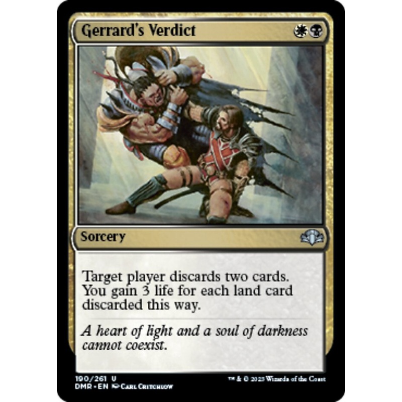 Gerrard's Verdict [Dominaria Remastered]