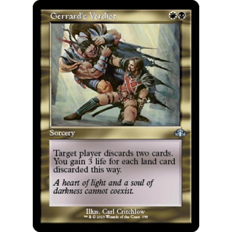 Gerrard's Verdict (Retro) [Dominaria Remastered]