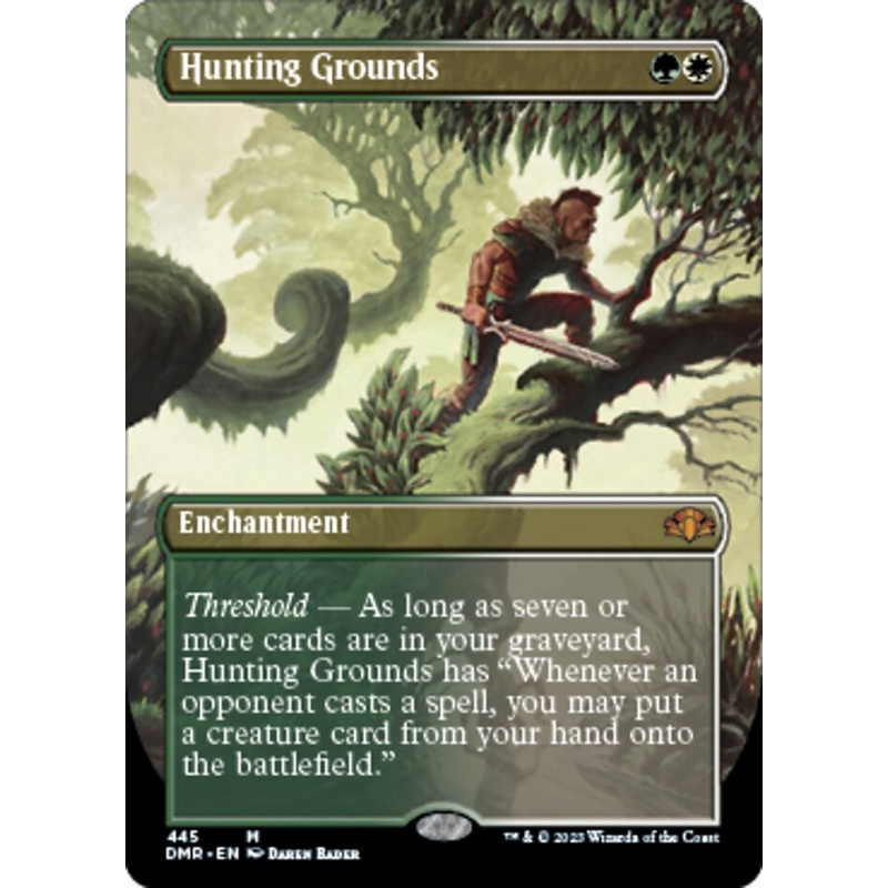 Hunting Grounds (Borderless Alternate Art) [Dominaria Remastered]