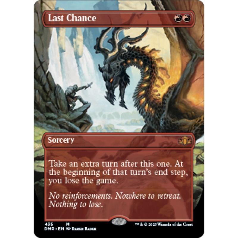 Last Chance (Borderless Alternate Art) [Dominaria Remastered]